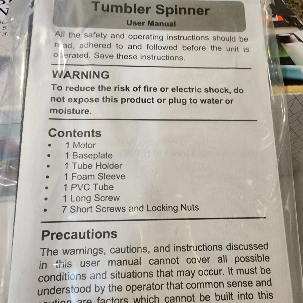 Tumbler Spinner‎ Hobby Lobby, 1869130, Open Box